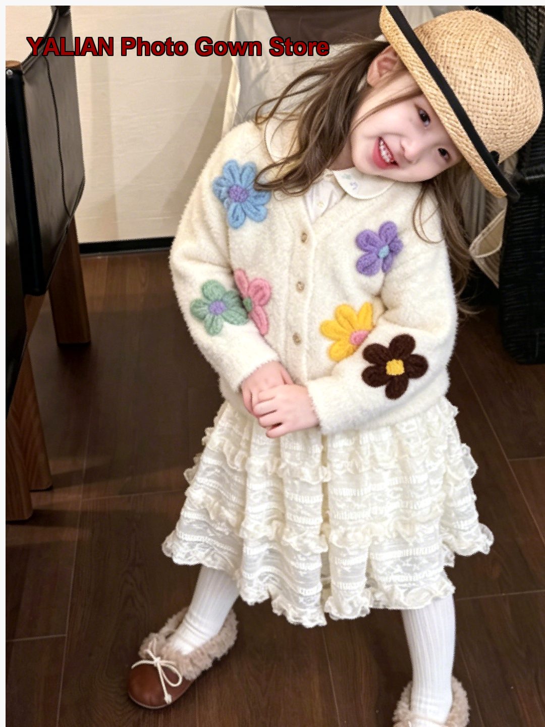 Baby Clothing Unique - معطف محبوك بأسلوب مريح للفتيات الصغيرات