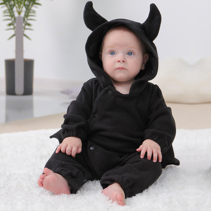 Baby Clothing Factory Shop - الدافئة الصوف الطفل هالوين الخفافيش مصاص