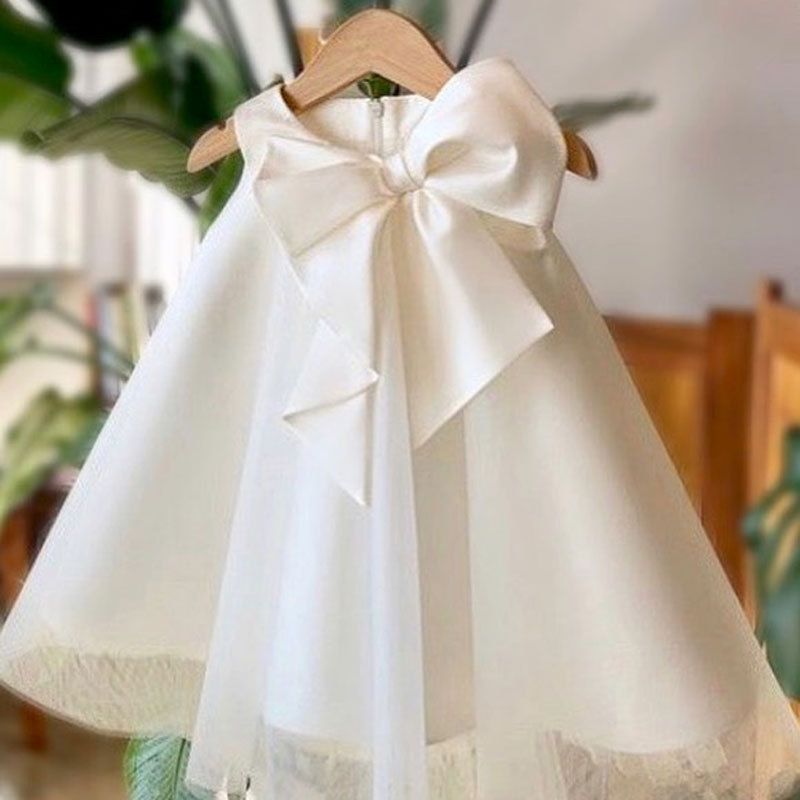 فستان بناتي صيفي بفيونكة كبيرة - مراجعة Baby Clothing Girls وسعره