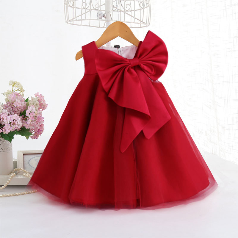 فستان بناتي صيفي بفيونكة كبيرة - مراجعة Baby Clothing Girls وسعره