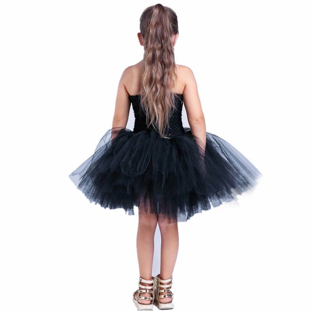فستان توتو أسود لطيف على شكل ق - مراجعة Baby Clothing Girls وسعره