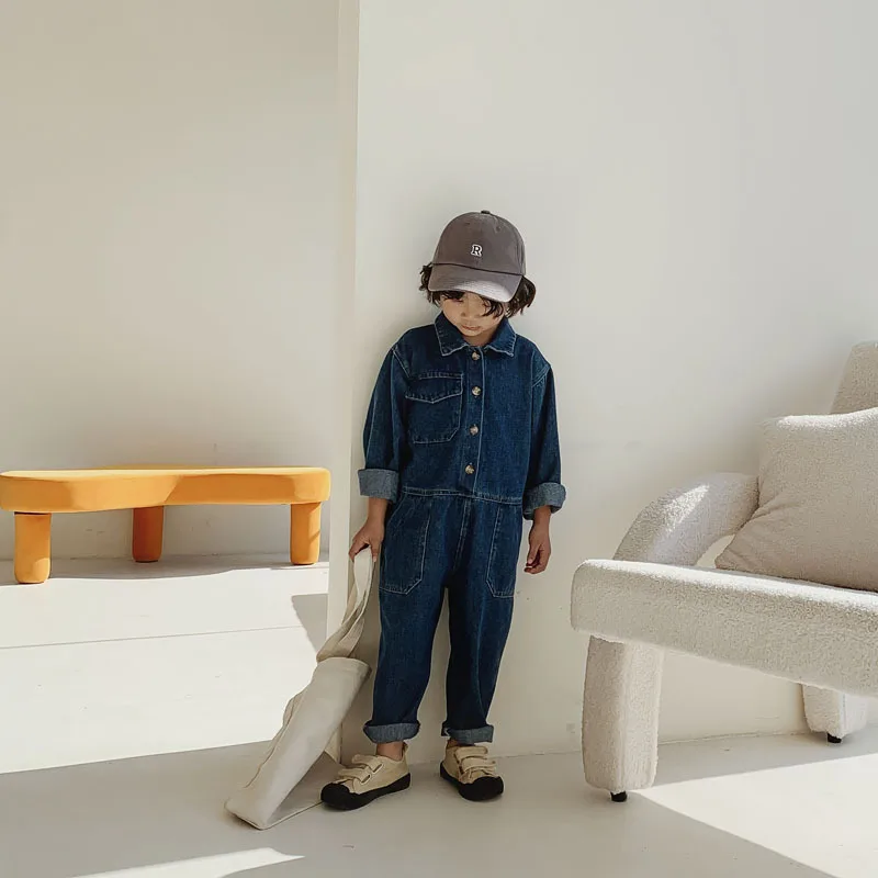 أفرول جينز للأطفال، بدلة جينز  - مراجعة Baby Overall Denim وسعره