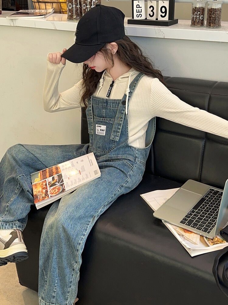أفرولات جينز مريحة للبنات لفصل - مراجعة Baby Overall Denim وسعره