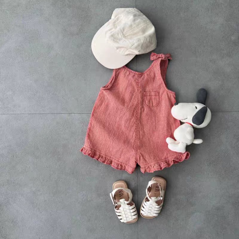 رومبير صيفي للبنات مع مريلة وش - مراجعة Baby Clothing Newborn وسعره